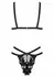 TP103-2 Black Lace Lingerie Set with Adjustable Straps, 2 Pieces