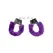 You2Toys Beginners Furry Handcuffs - Soft Plush Quick-Release Silver