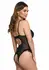 Body BD103 by Body - Black Lace Mesh Bodysuit, Adjustable Straps, Size M