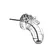 Shots Model 15 Silicone Chastity Device with Urethral Insert 3.5mm x 20cm