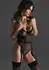 Body BD105 by Body - Elegant Mesh Bodysuit with Removable Suspender Belt