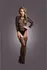 Shots Bodystocking Long Sleeves Short Turtleneck Black OS