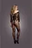 Shots OUCH! Off-Shoulder Lace & Fishnet Bodystocking OS Black