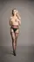 Obsessive Sheer Fishnet Pantyhose with Decorative Cut-Outs One Size