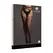 Leg Avenue Plus Size Shredded Suspender Pantyhose Black Fishnet