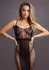 Shots Knee-Length Lace & Fishnet Dress Black One Size