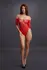 Shots Crotchless Rhinestone Lace Teddy One Size - Elegant Intimate Bodysuit