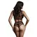 Shots Duo Net Black Keyhole Bra & High-Waist Set One Size S-L