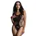 Shots Bodystocking Fence Suspender Net Pattern One Size S-XL Black