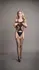 Shots Bodystocking Fence Suspender Net Pattern One Size S-XL Black