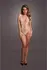 Obsessive V-Neck Intimate Bodysuit with Opaque and Mesh Panels One Size