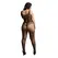 Saresia Plus Size Lace & Fishnet Bodystocking XL-4XL Black