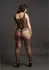 Saresia Plus Size Lace & Fishnet Bodystocking XL-4XL Black