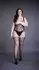 Saresia Plus Size Lace & Fishnet Bodystocking XL-4XL Black