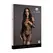 Shots Duo Net Mini Dress Black One Size - Dual Mesh Design