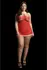 Merry Plus Size Babydoll Set by Merry - Deep Red, Adjustable, 1X-3XL
