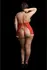 Merry Plus Size Babydoll Set by Merry - Deep Red, Adjustable, 1X-3XL