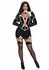Leg Avenue Holy Hottie Dress Black Boned Garter Costume Set