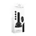 Chrystalino Thumby Black Glass Model with 10-Speed Vibration & Suction Cup