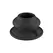 Chrystalino Thumby Black Glass Model with 10-Speed Vibration & Suction Cup