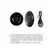 Chrystalino Thumby Black Glass Model with 10-Speed Vibration & Suction Cup