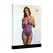 Passion Open-Cup Fishnet Bodysuit with Strappy Neckline, One Size