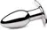 XR Brands Chrome Blast Small Metal Plug Rechargeable Vibrating Remote