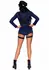 Flirty Cop Romper Dark Blue Costume with Badge and Accessories, S
