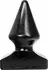 All Black Model 21,5 cm Silicone Intimate Plug with Grooved Design