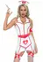 Vinyl ER Hottie Dress - Shaping Mini Dress with Accessories, White/Red L
