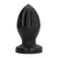 All Black 0719 Intimate Plug 12 cm - Deep Groove, Smooth Texture, Black
