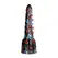 All Black 13/34 cm Intimate Model with Textured Grooves, Black