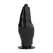 All Black ергономично дилдо, черно, 21 см
