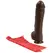 Doc Johnson Bam Silicone Intimate Model 34 cm Black with Suction Base