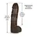 Doc Johnson Bam Silicone Intimate Model 34 cm Black with Suction Base
