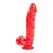 Doc Johnson Jelly Jewels Intimate Device with Suction Cup 15cm Ruby