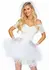 Leg Avenue Blushing Bride Dress 4-Piece Costume Set White M/L