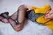 Kix'ies Spider Pattern Full-Waisted Fishnet Tights Black C Size