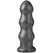 Doc Johnson B-10 Tango Large Plug PVC 25cm Triple Ripple Black