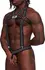 Male Power Elastic Harness Black Adjustable Studded One Size