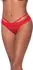 Magic Silk Exposed Cheeky Panty L/XL Red with Satin Bow Detail