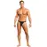 Male Power Satin Spandex Bong Thong L/XL Black Comfort Fit