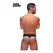 Male Power Retro Sport Panel Thong S/M Black-Blue, Contrasting Details