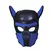 OUCH! Neoprene Puppy Mask Blue - Adjustable Detachable Muzzle Hood