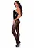 Leg Avenue Vinyl Boned Bodysuit Black Strapless Bat-Wing Detail