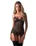 Obsessive Novenes Transparent Lingerie Set Black/Pink M/L