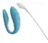 We-Vibe Sync Go Turquoise Dual Vibrator for Couples, App Control, 7.7 cm
