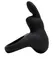 Happy Rabbit Black Intimate Ring with Vibrating Flexible Ears