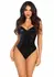 Sequin Boned Bodysuit with Detachable Straps, Snap Closure, Silver