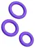 ROMP Remix Trio Silicone Rings Set - 3 Stretchable Sizes, Black
